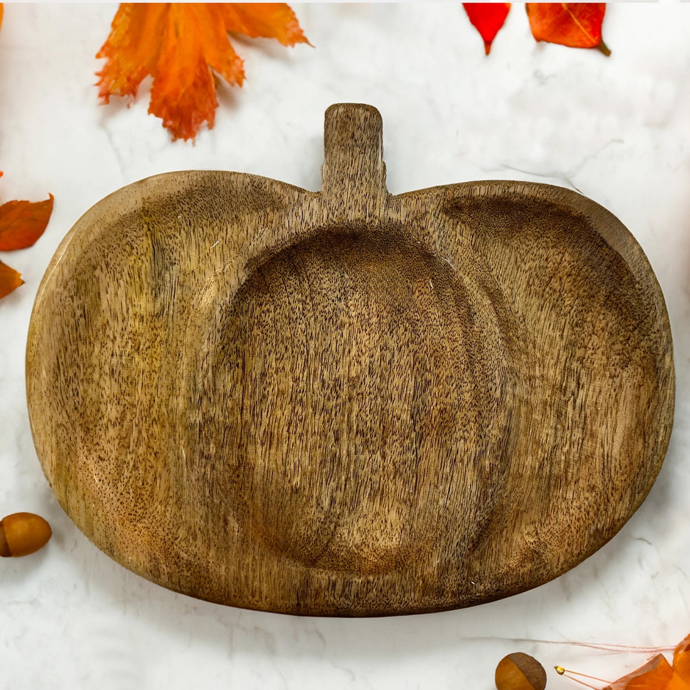 Mary Square Wood Tray Pumpkin-320 Home-Mary Square-The Lovely Closet, Women's Fashion Boutique in Alexandria, KY