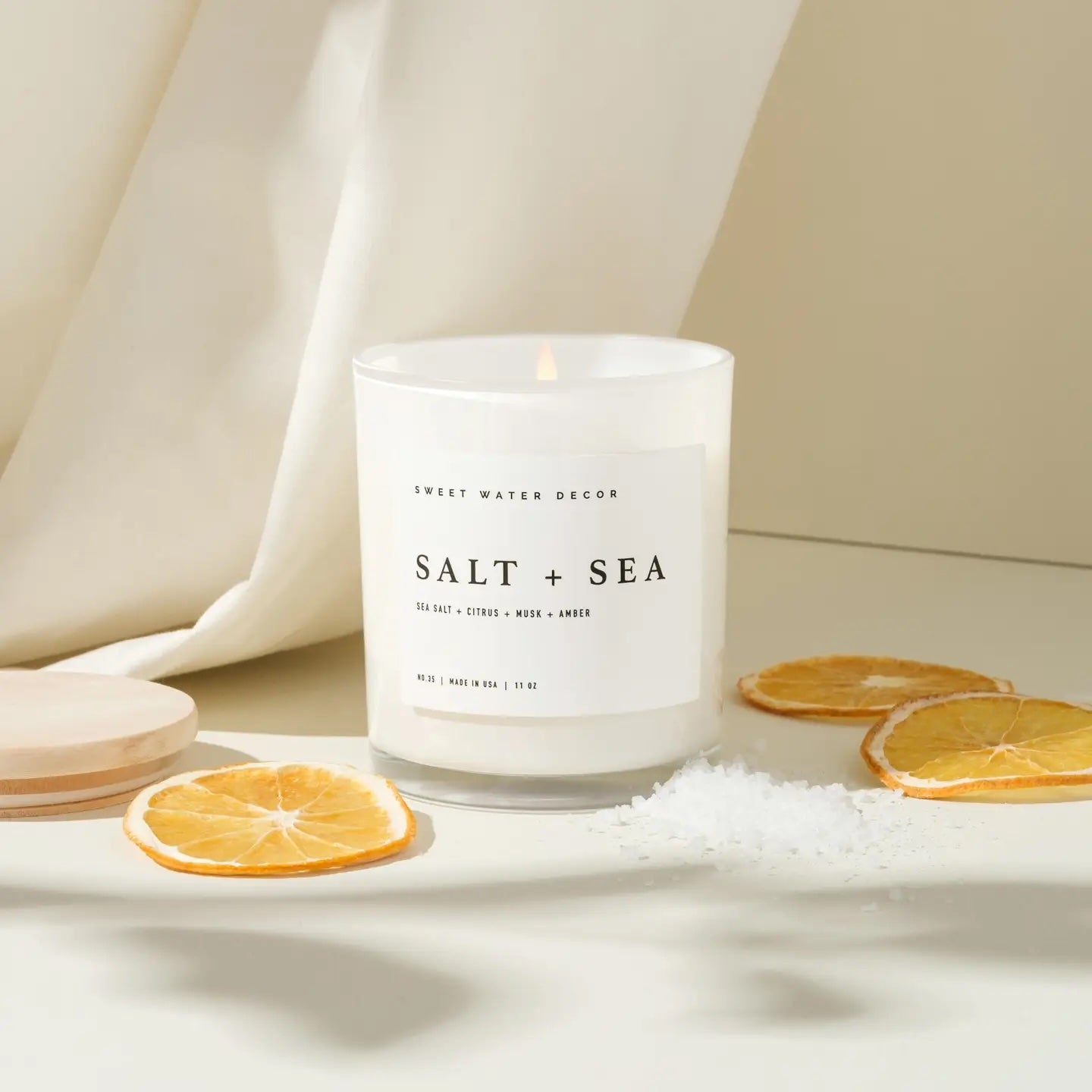 Salt and Sea 11 oz Soy Candle-310 Gift-Sweet Water Decor-The Lovely Closet, Women's Fashion Boutique in Alexandria, KY