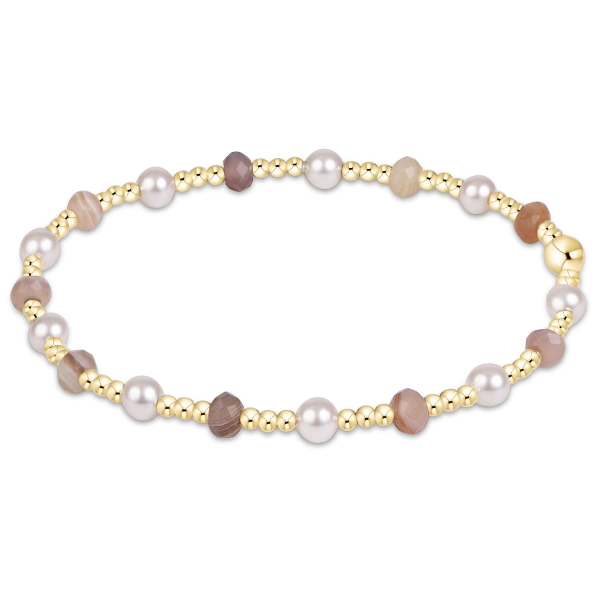 Enewton Sincerity Gemstone & Pearl 4mm - Botswana Agate-260 eNewton-eNewton-The Lovely Closet, Women's Fashion Boutique in Alexandria, KY
