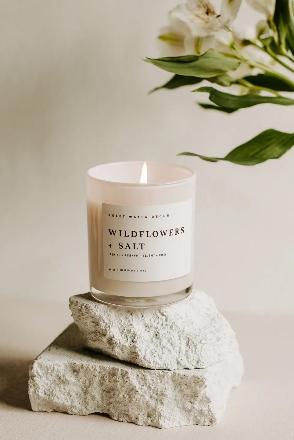 Wildflowers and Salt 11 oz Soy Candle-310 Gift-Sweet Water Decor-The Lovely Closet, Women's Fashion Boutique in Alexandria, KY