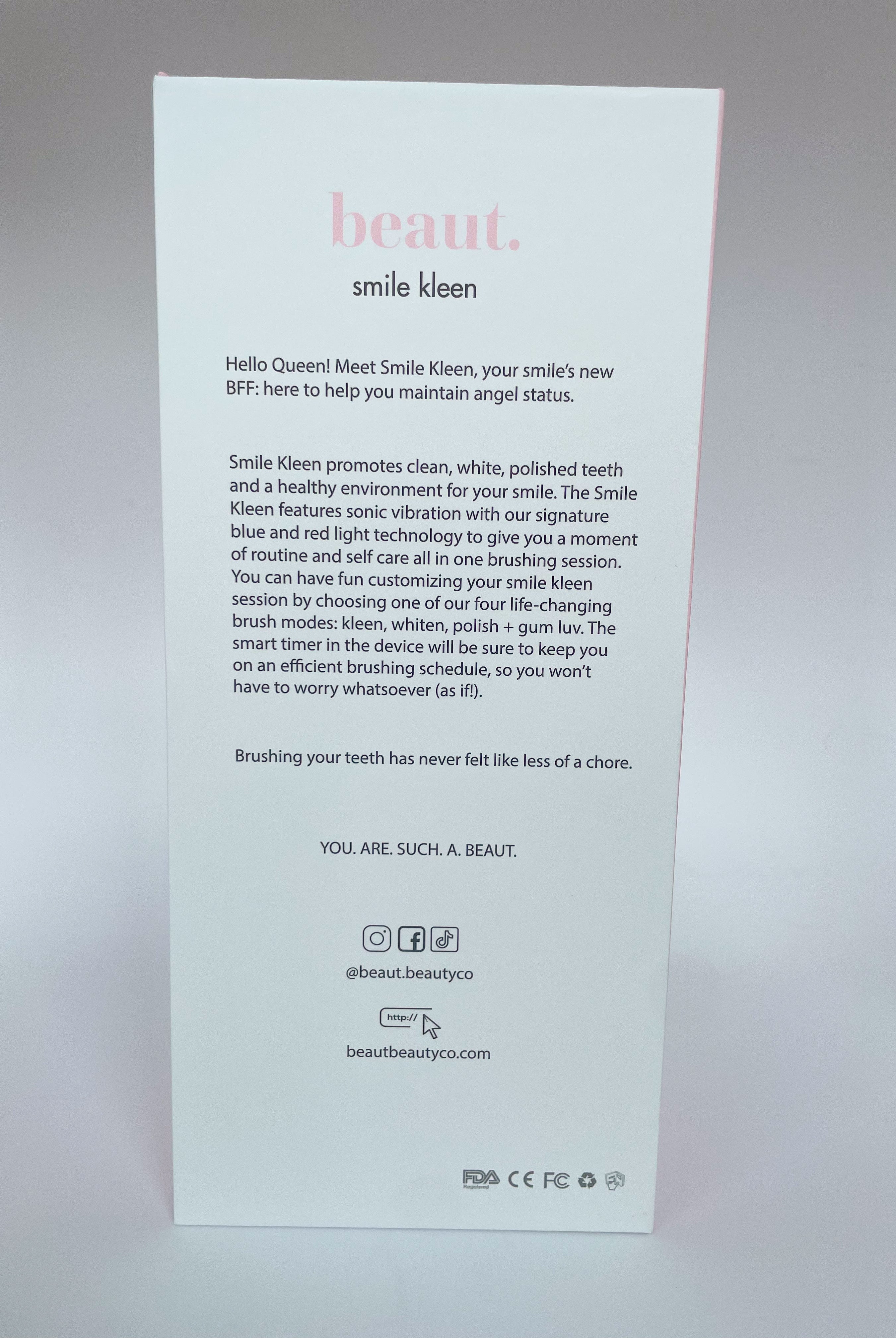 *Pre-Order*Smile Kleen Toothbrush-340 Beauty/Self Care-beaut.beautyco.-The Lovely Closet, Women's Fashion Boutique in Alexandria, KY