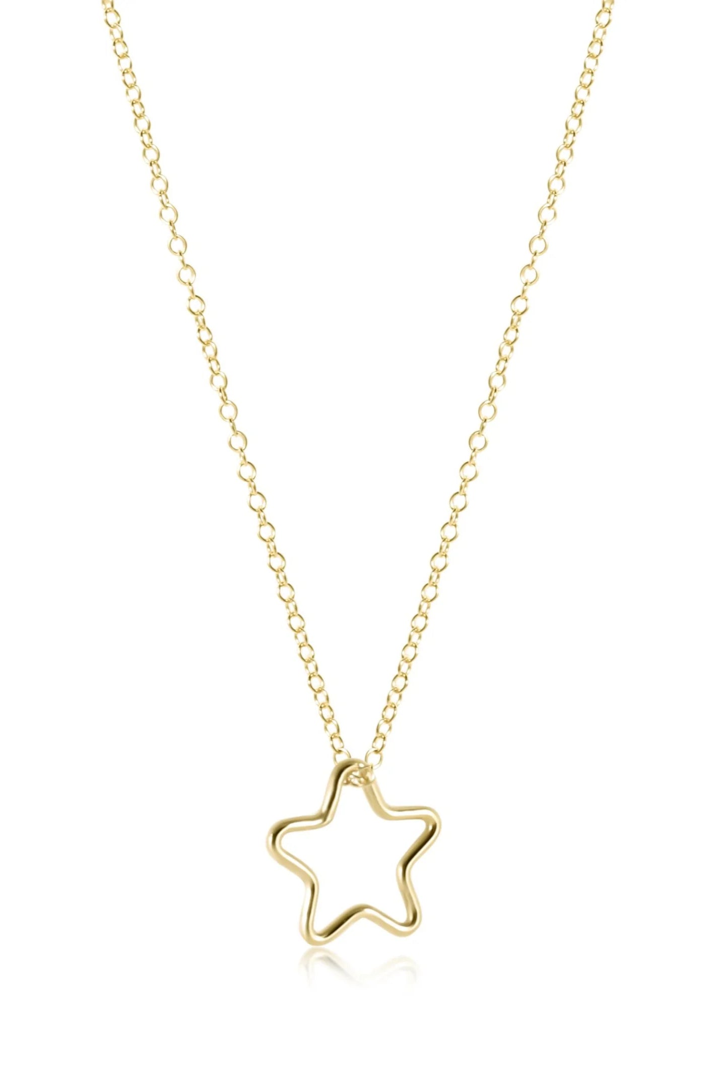 Egirl 14’ Gold Star Charm Necklace-260 eNewton-eNewton-The Lovely Closet, Women's Fashion Boutique in Alexandria, KY
