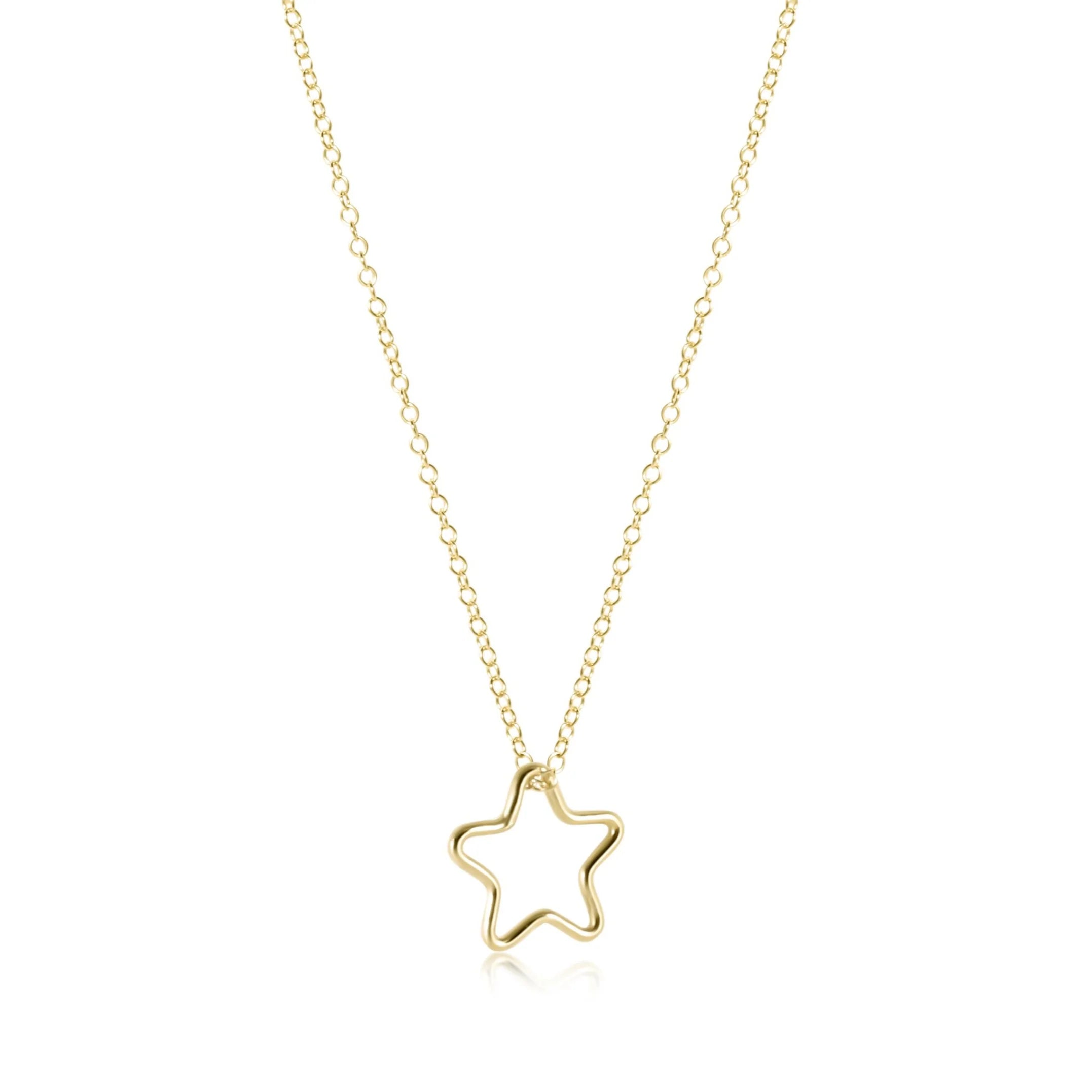 Egirl 14’ Gold Star Charm Necklace-260 eNewton-eNewton-The Lovely Closet, Women's Fashion Boutique in Alexandria, KY