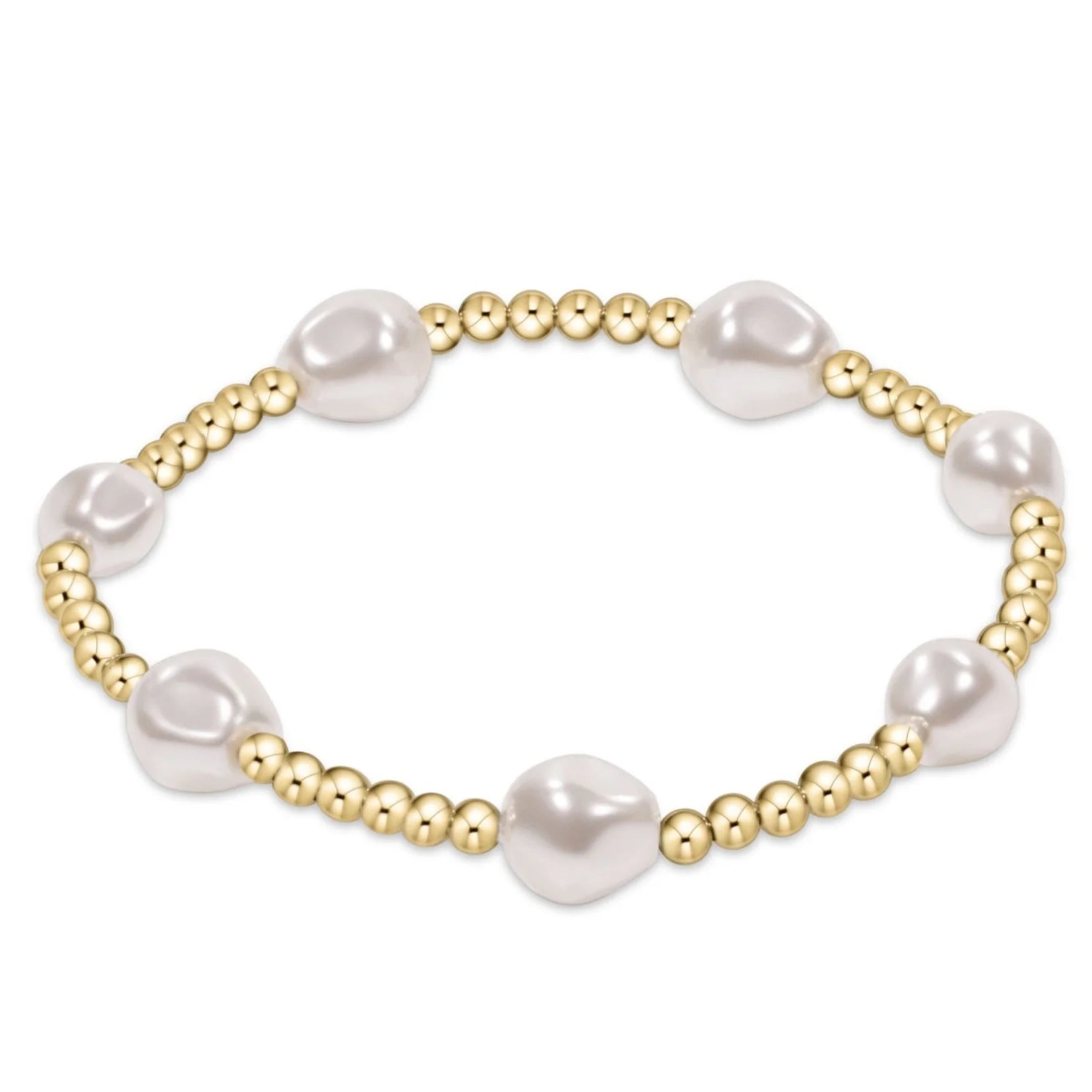 EXTENDS Admire Gold 3mm Pearl Bracelet-260 eNewton-eNewton-The Lovely Closet, Women's Fashion Boutique in Alexandria, KY