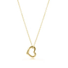 Egirl 14’ Gold Heart Charm Necklace Lg Heart-Necklaces-eNewton-The Lovely Closet, Women's Fashion Boutique in Alexandria, KY