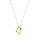 Egirl 14’ Gold Heart Charm Necklace Lg Heart-260 eNewton-eNewton-The Lovely Closet, Women's Fashion Boutique in Alexandria, KY