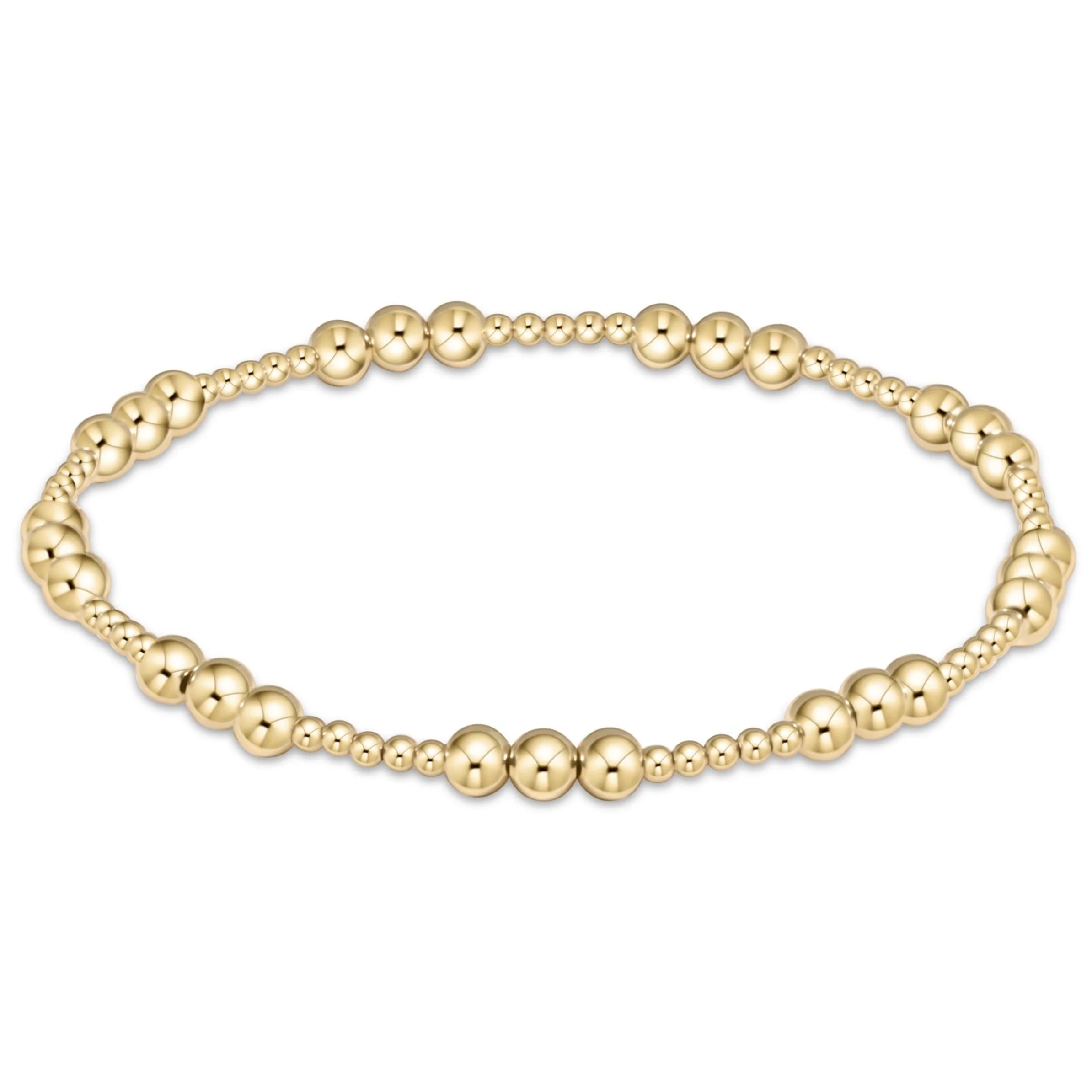 Classic Joy 4mm Gold Bracelet-260 eNewton-eNewton-The Lovely Closet, Women's Fashion Boutique in Alexandria, KY