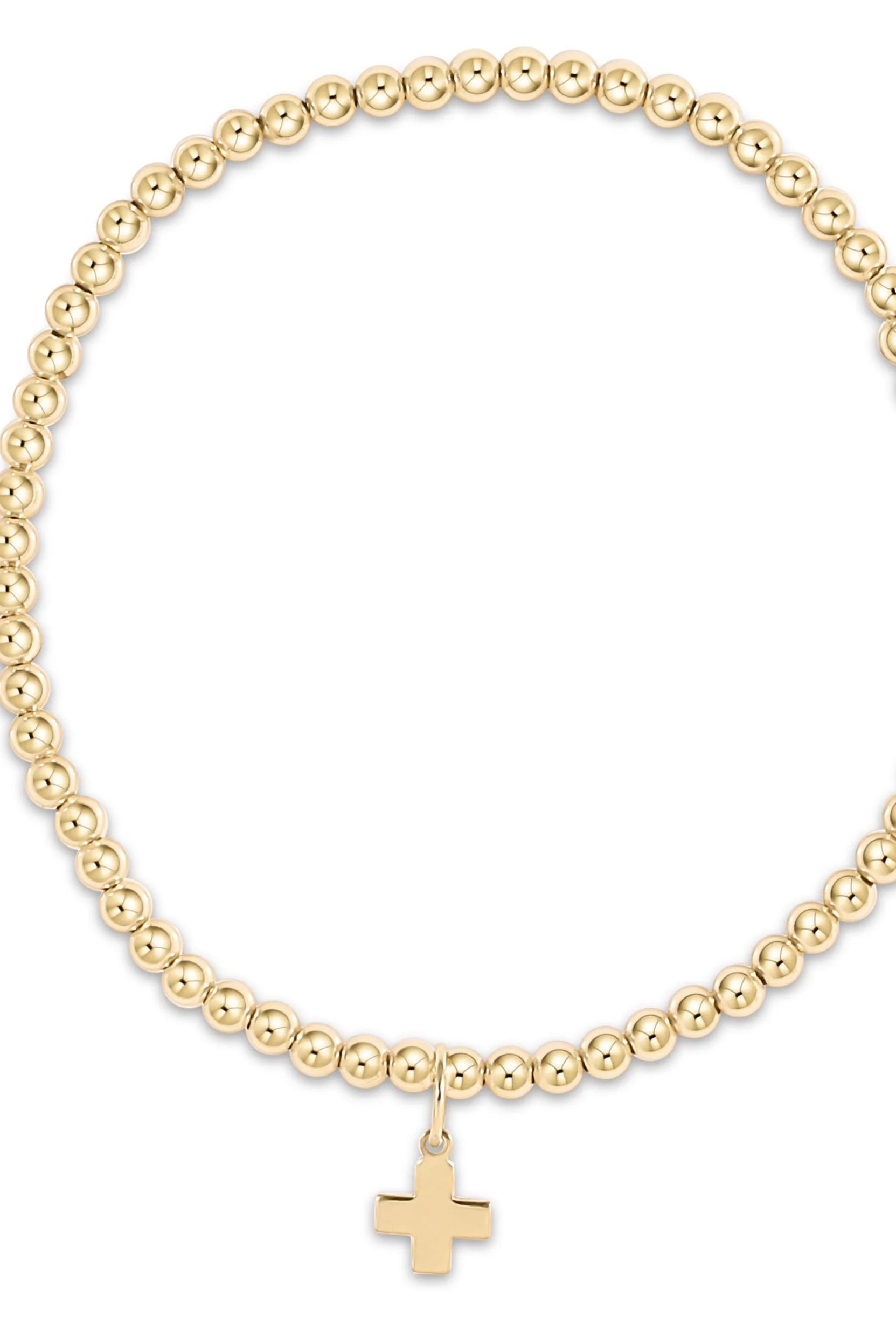 Egirl Classic 2mm Cross Charm Bracelet-260 eNewton-eNewton-The Lovely Closet, Women's Fashion Boutique in Alexandria, KY