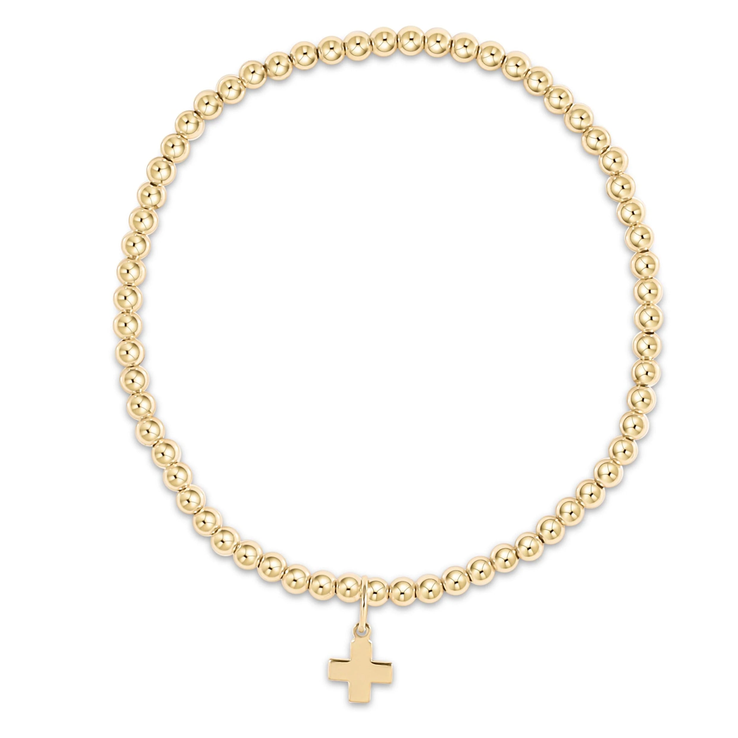 Egirl Classic 2mm Cross Charm Bracelet-260 eNewton-eNewton-The Lovely Closet, Women's Fashion Boutique in Alexandria, KY