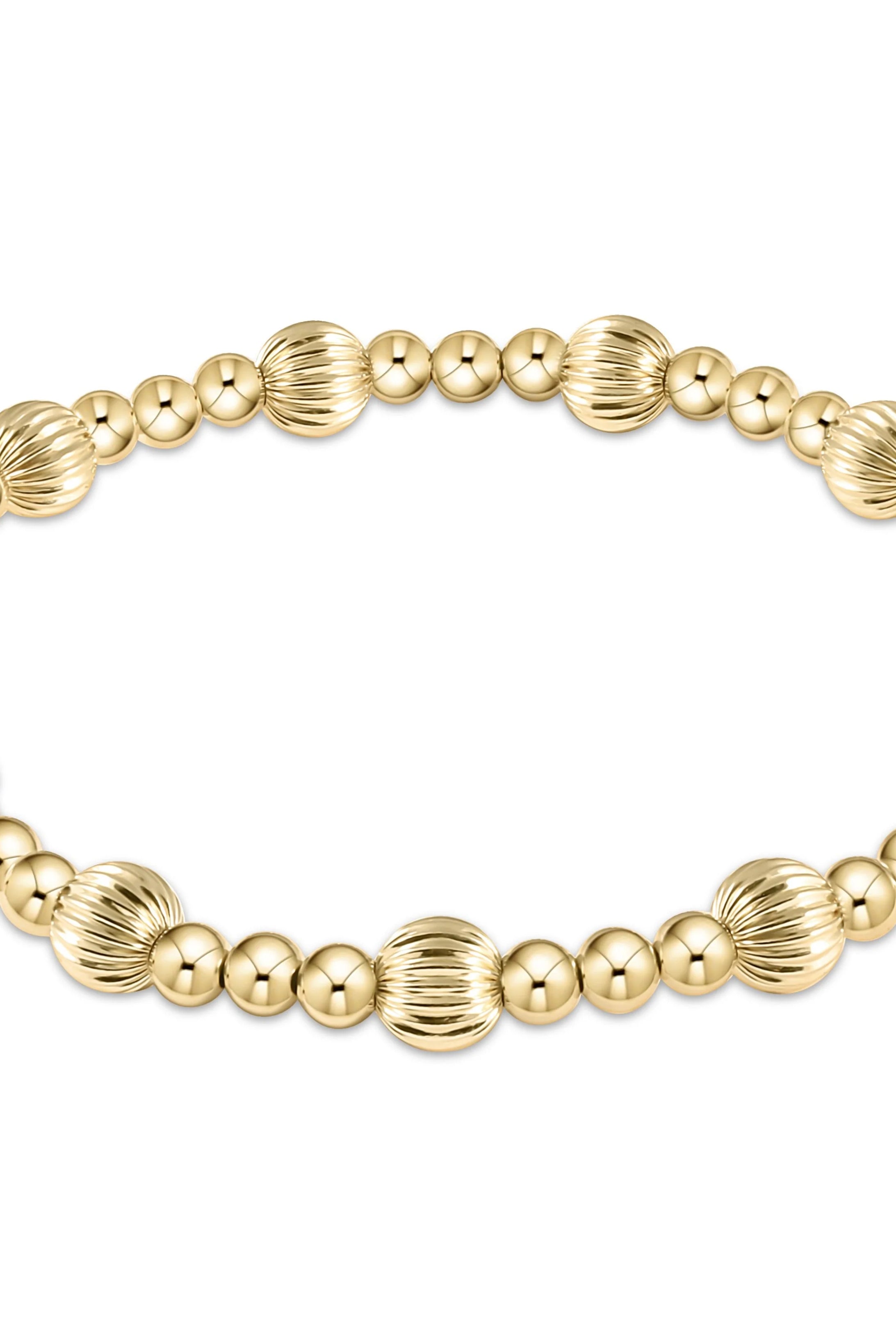 Dignity Sincerity 6mm Gold Bracelet-260 eNewton-eNewton-The Lovely Closet, Women's Fashion Boutique in Alexandria, KY