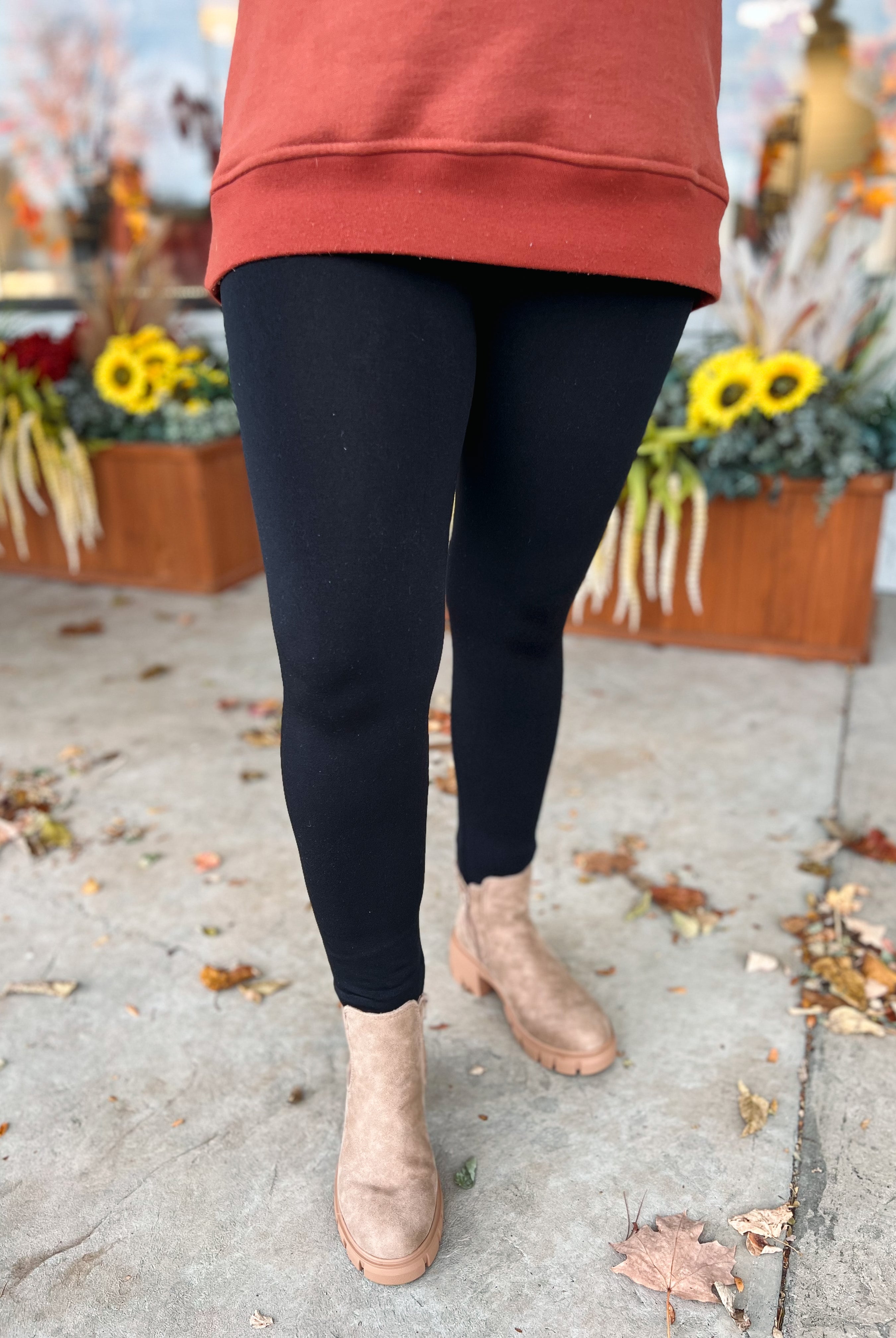 Fleece Lined Leggings Misses 2024-220 Joggers/Leggings-The Lovely Closet-The Lovely Closet, Women's Fashion Boutique in Alexandria, KY