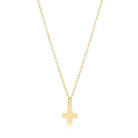Egirl 14’ Signature Cross Gold Charm Necklace-260 eNewton-eNewton-The Lovely Closet, Women's Fashion Boutique in Alexandria, KY