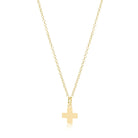 Egirl 14’ Signature Cross Gold Charm Necklace-260 eNewton-eNewton-The Lovely Closet, Women's Fashion Boutique in Alexandria, KY