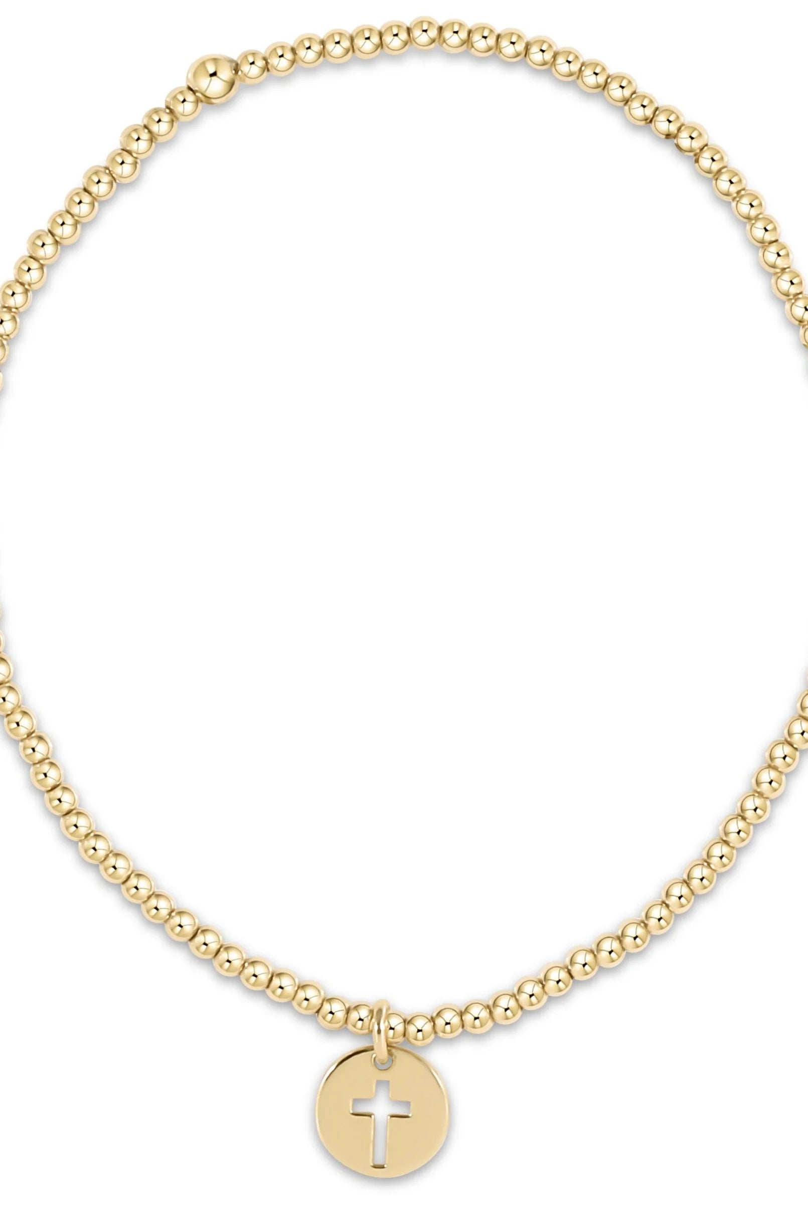 Blessed Small Gold Charm Bracelet-260 eNewton-eNewton-The Lovely Closet, Women's Fashion Boutique in Alexandria, KY