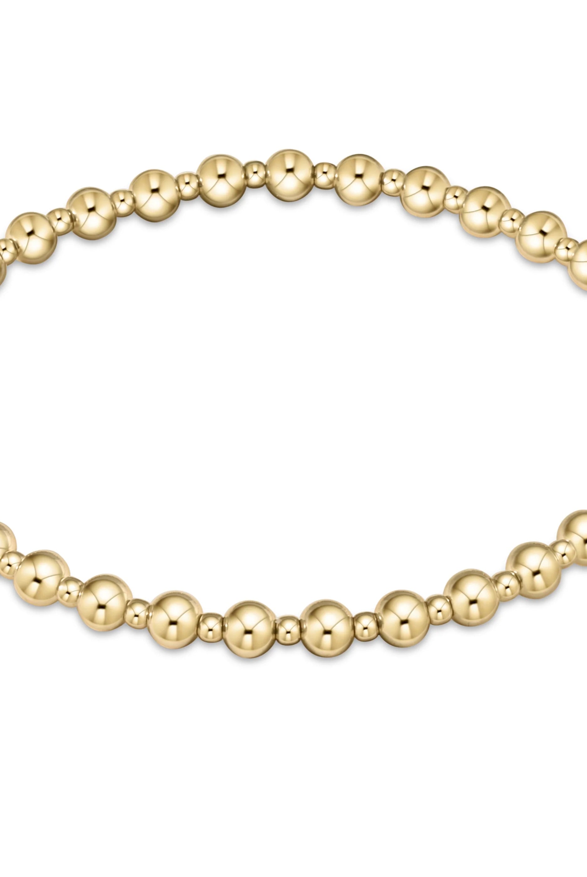 EXTENDS Classic Gold Grateful 4mm Bead Bracelet-260 eNewton-eNewton-The Lovely Closet, Women's Fashion Boutique in Alexandria, KY