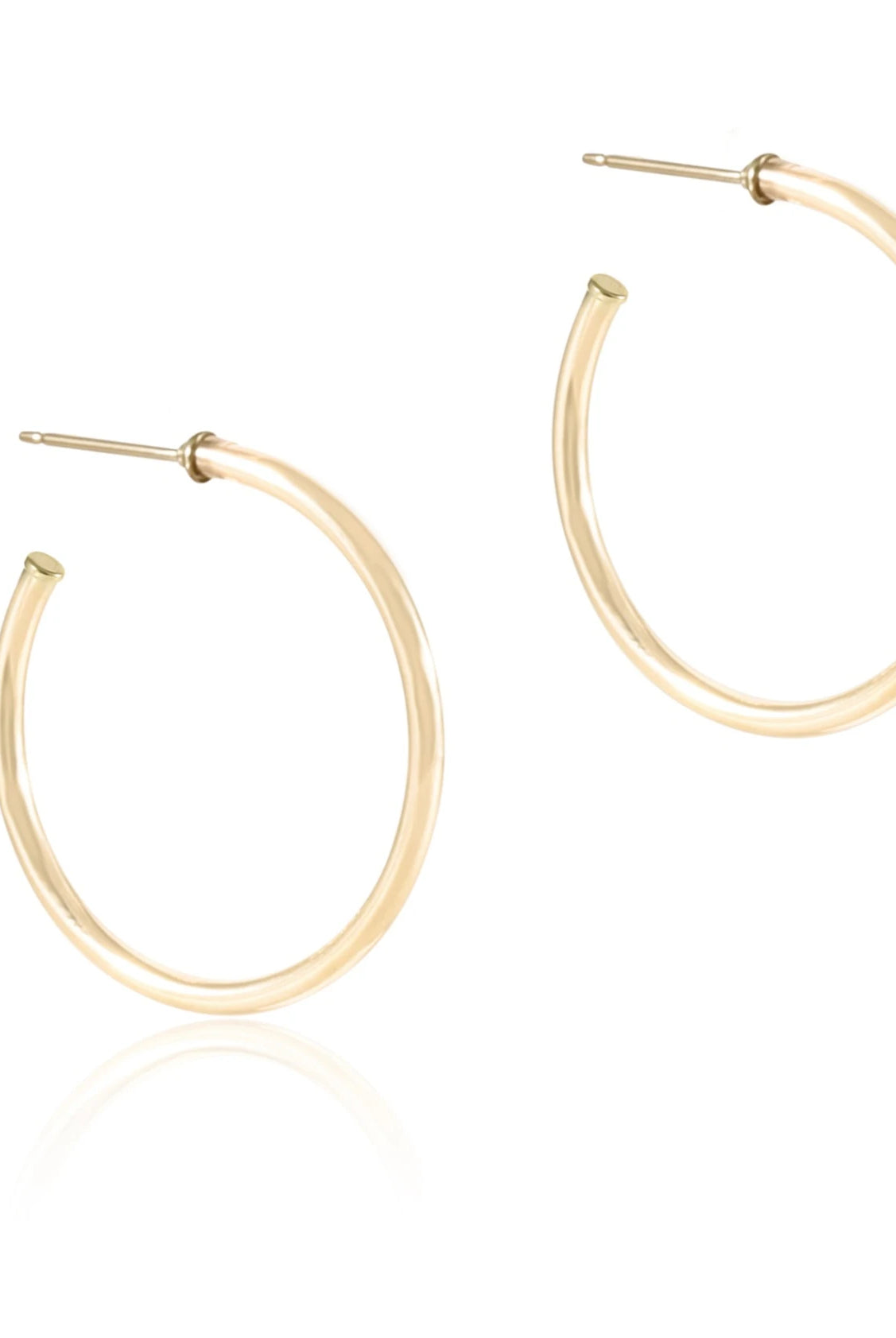 Round Gold Post Hoop - 2mm-260 eNewton-eNewton-The Lovely Closet, Women's Fashion Boutique in Alexandria, KY