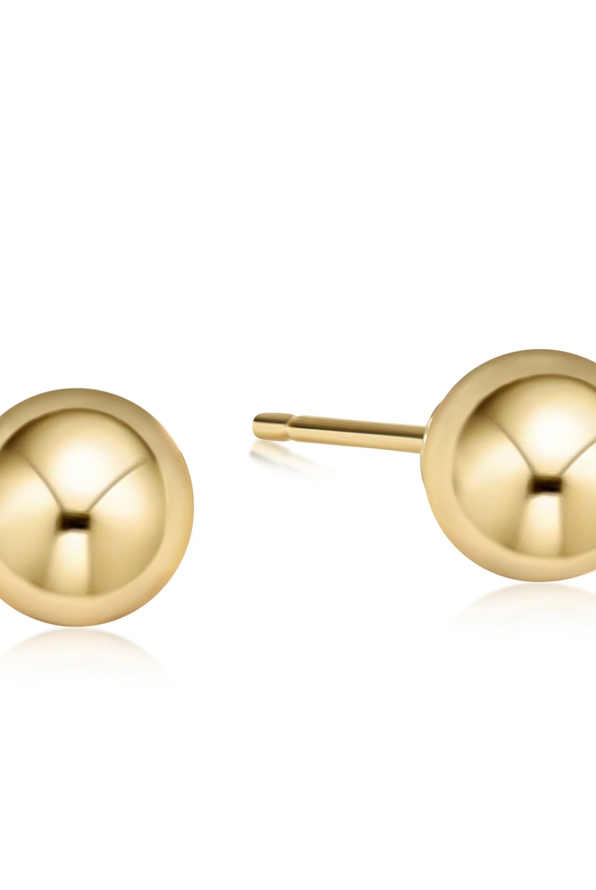 10mm Gold Stud-Earrings-eNewton-The Lovely Closet, Women's Fashion Boutique in Alexandria, KY