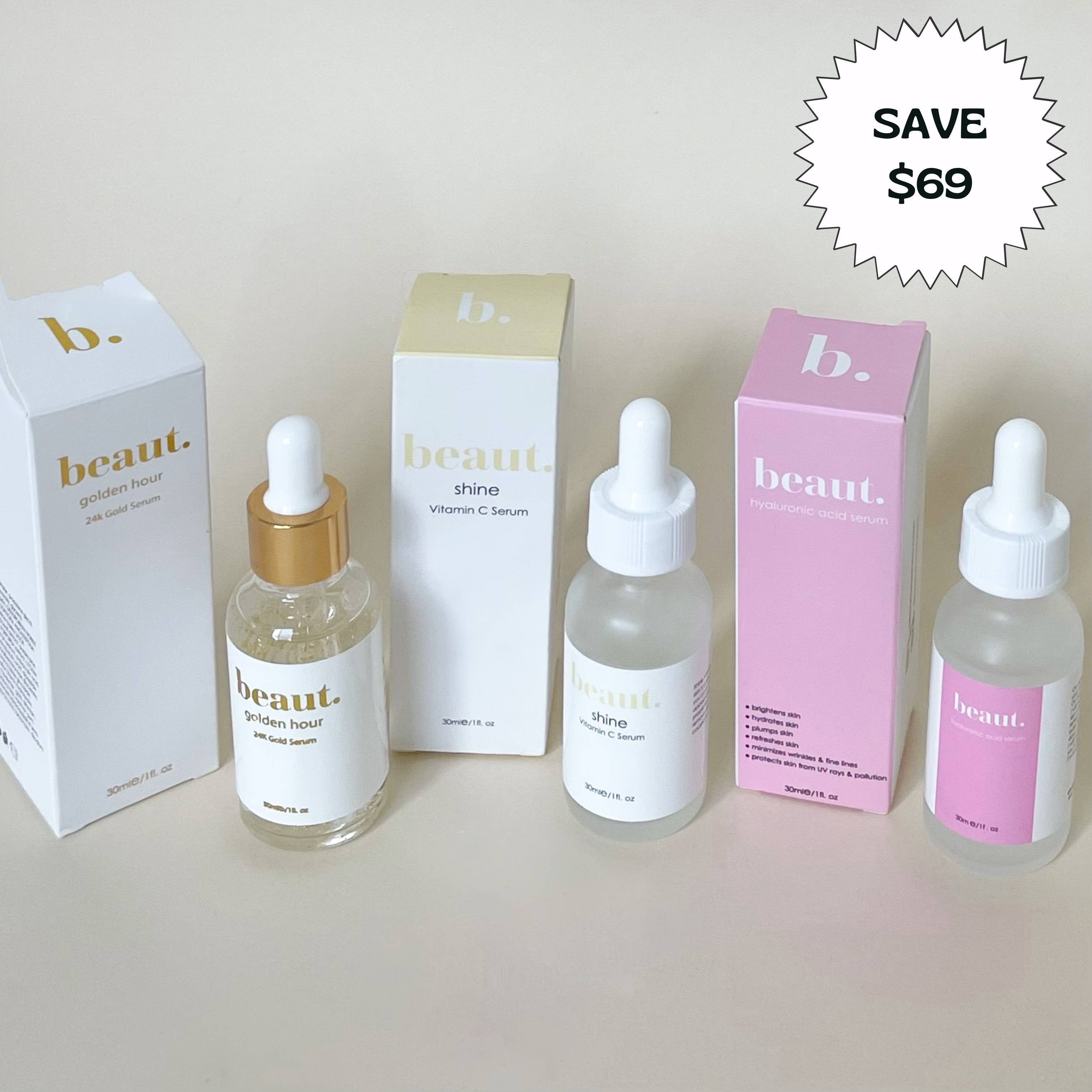 *Pre-Order*triple threat serum set-340 Beauty/Self Care-beaut.beautyco.-The Lovely Closet, Women's Fashion Boutique in Alexandria, KY