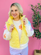 Wanderlust Vest - Yellow-170 Jackets/Outerwear-Veveret-The Lovely Closet, Women's Fashion Boutique in Alexandria, KY