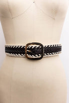 Crochet Trimmed Woven Leather Belt: Camel-280 Accessories-The Lovely Closet-The Lovely Closet, Women's Fashion Boutique in Alexandria, KY