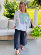 Cottage Garden Pullover-110 Long Sleeve Top-easel-The Lovely Closet, Women's Fashion Boutique in Alexandria, KY