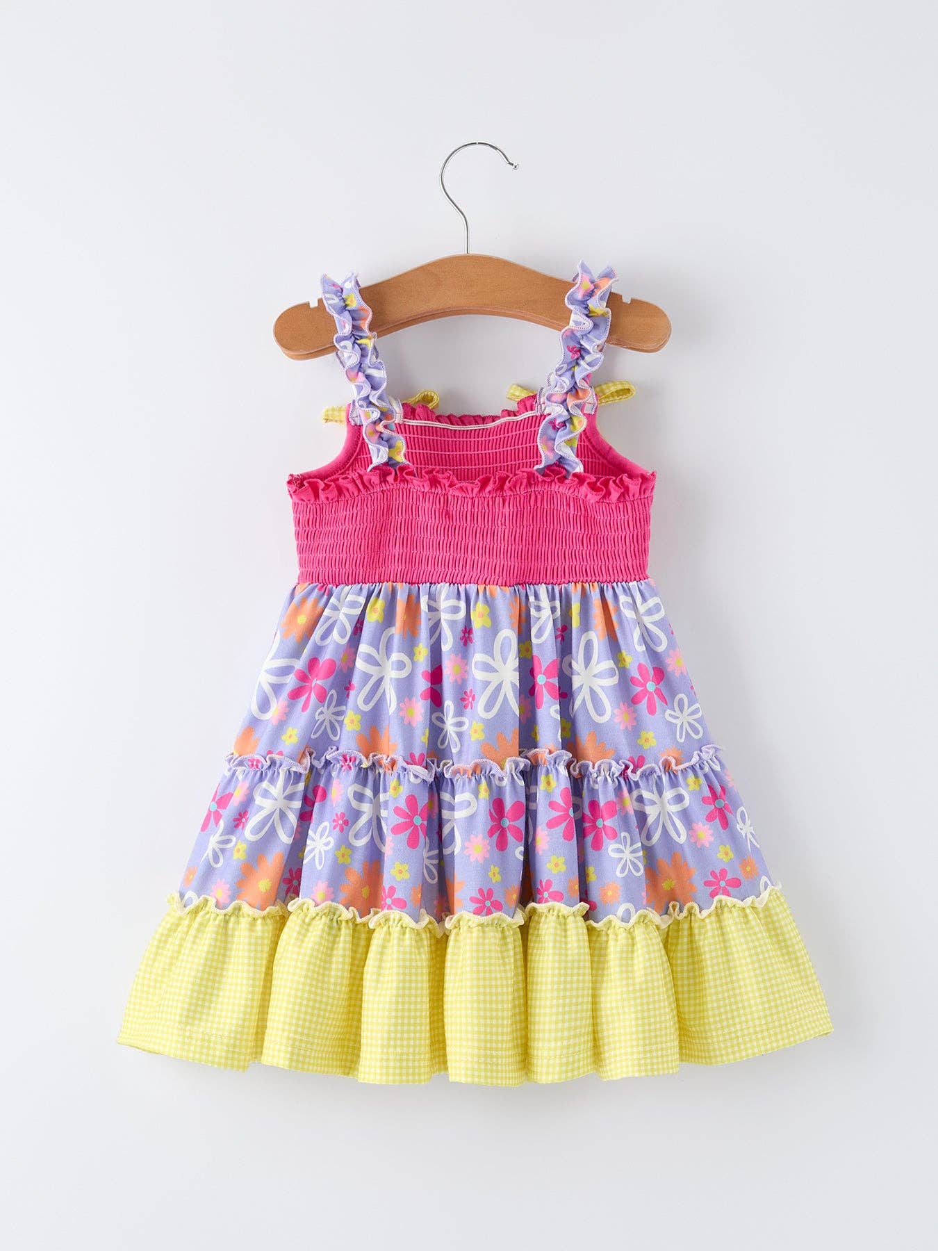 Soak Up the Sun Ruffle Smocked Dress-360 Carolines Closet-Rylee Faith Designs-The Lovely Closet, Women's Fashion Boutique in Alexandria, KY