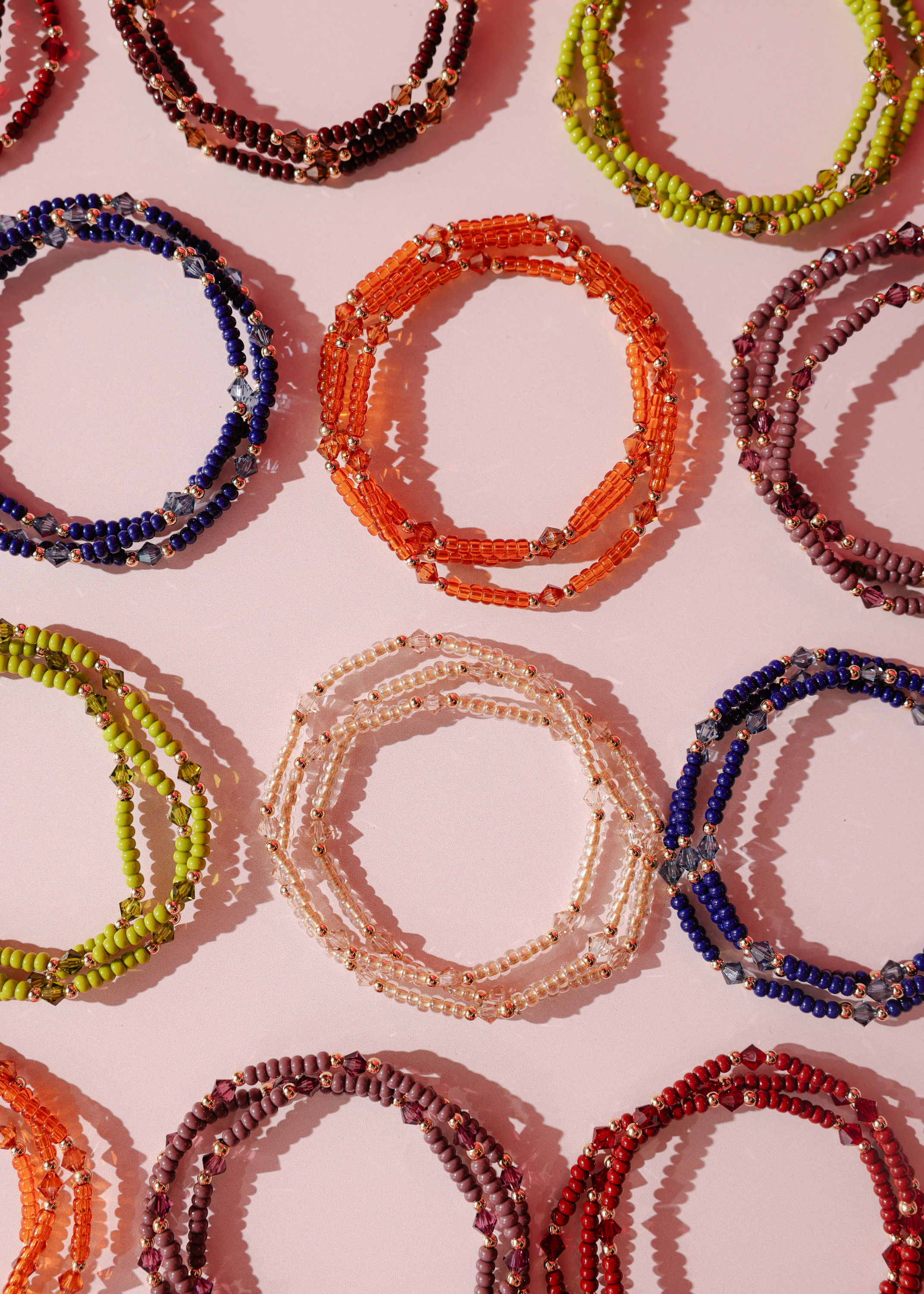 Eleanor Bracelet in Terracotta: Extended 7.25 inch-280 Accessories-Beaded Blondes-The Lovely Closet, Women's Fashion Boutique in Alexandria, KY