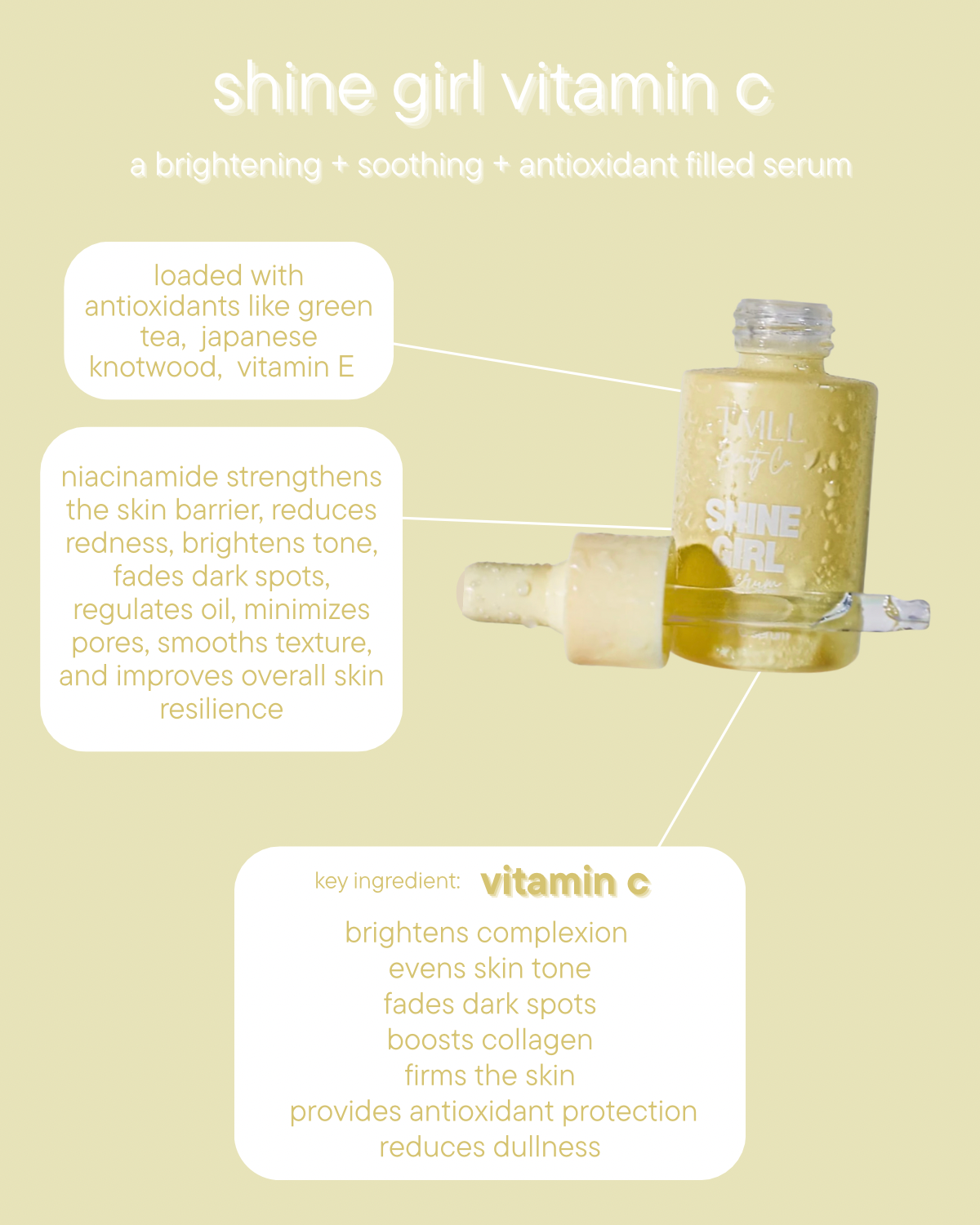 TMLL Skin Candy Shine Girl Vitamin C Serum-250 - TMLL Beauty Co - Skincare-TMLL Beauty Co-The Lovely Closet, Women's Fashion Boutique in Alexandria, KY