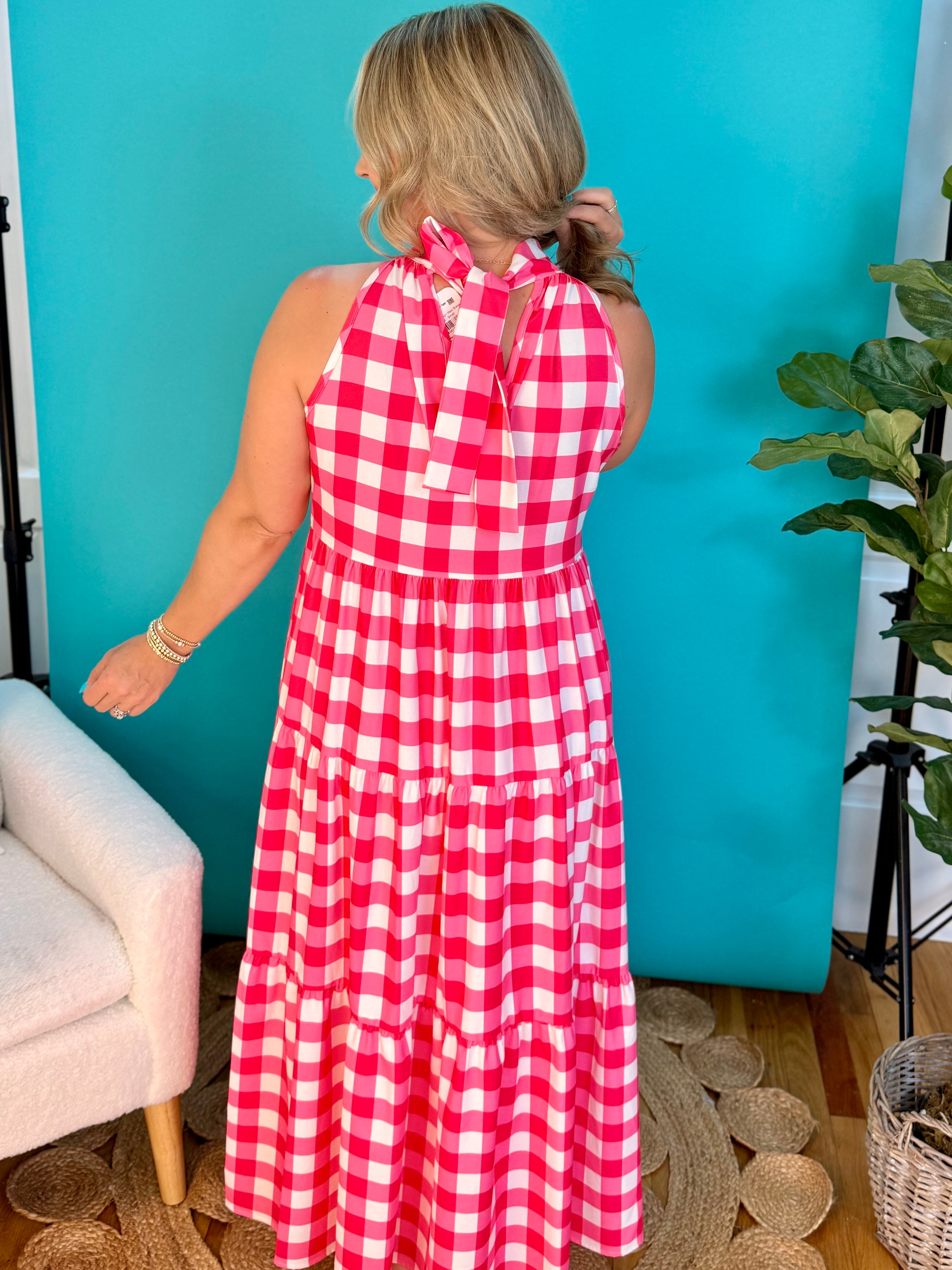 Pink Champaign Maxi Dress-180 Dresses-Carole Christian-The Lovely Closet, Women's Fashion Boutique in Alexandria, KY