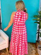 Pink Champaign Maxi Dress-180 Dresses-Carole Christian-The Lovely Closet, Women's Fashion Boutique in Alexandria, KY