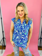 The Donna Top - Spirit of Spring-100 Short Sleeve Tops-The Lovely Closet-The Lovely Closet, Women's Fashion Boutique in Alexandria, KY