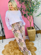 Touch of Lace Top - Lavender-110 Long Sleeve Top-The Lovely Closet-The Lovely Closet, Women's Fashion Boutique in Alexandria, KY