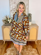 Autumn Glow Dress-180 Dresses-Umgee-The Lovely Closet, Women's Fashion Boutique in Alexandria, KY