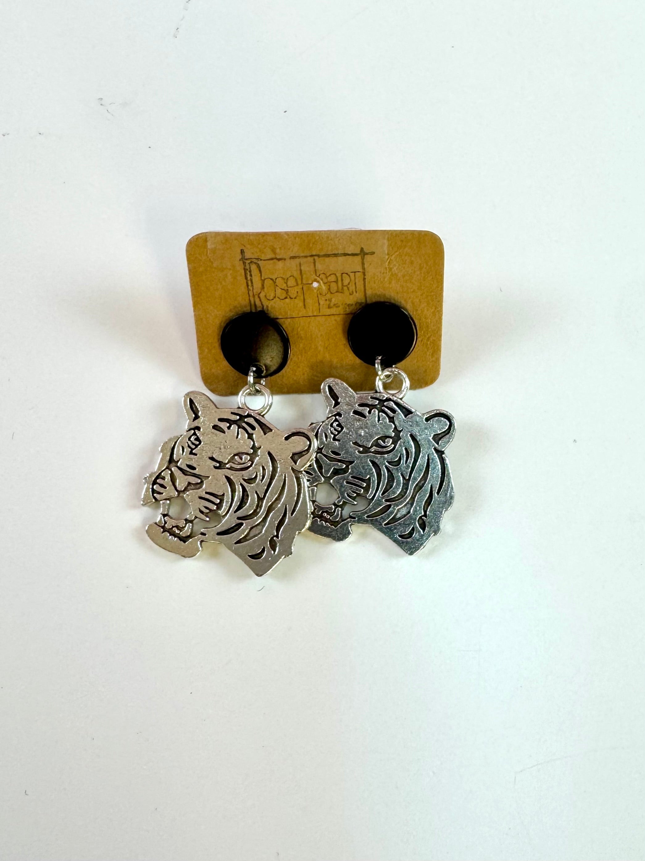 Game Day RoseHeart Football Earrings-250 Jewelry-RH-The Lovely Closet, Women's Fashion Boutique in Alexandria, KY