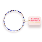 Denim Days Sprinkle Bracelet: Standard 6.75 inch-bracelet-Beaded Blondes-The Lovely Closet, Women's Fashion Boutique in Alexandria, KY