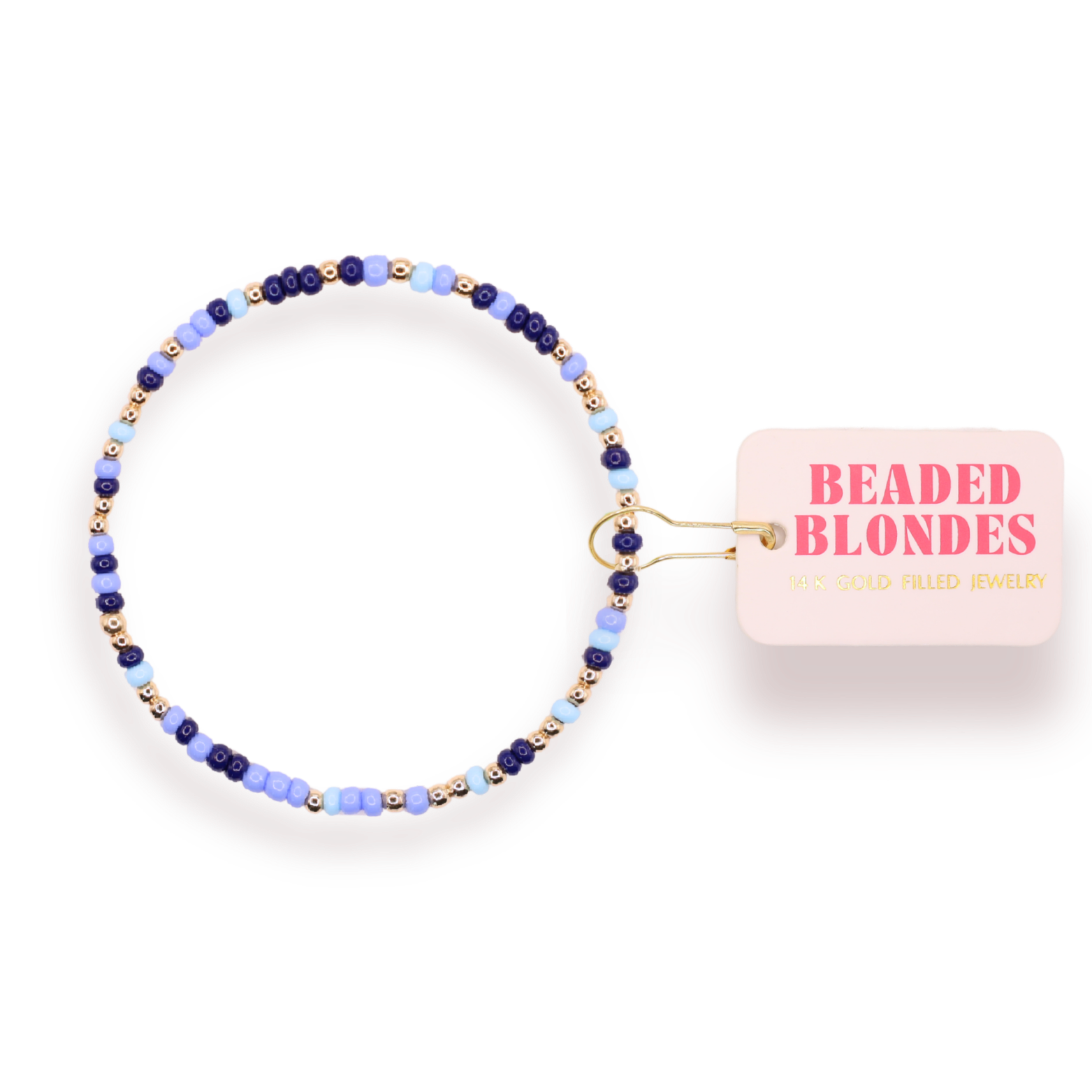 Denim Days Sprinkle Bracelet: Standard 6.75 inch-bracelet-Beaded Blondes-The Lovely Closet, Women's Fashion Boutique in Alexandria, KY
