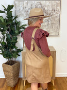 Faux Suede Jumper-180 Dresses-The Lovely Closet-The Lovely Closet, Women's Fashion Boutique in Alexandria, KY