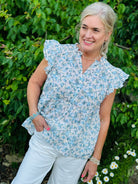 Hand Picked Wildflowers Top-100 Short Sleeve Tops-The Lovely Closet-The Lovely Closet, Women's Fashion Boutique in Alexandria, KY