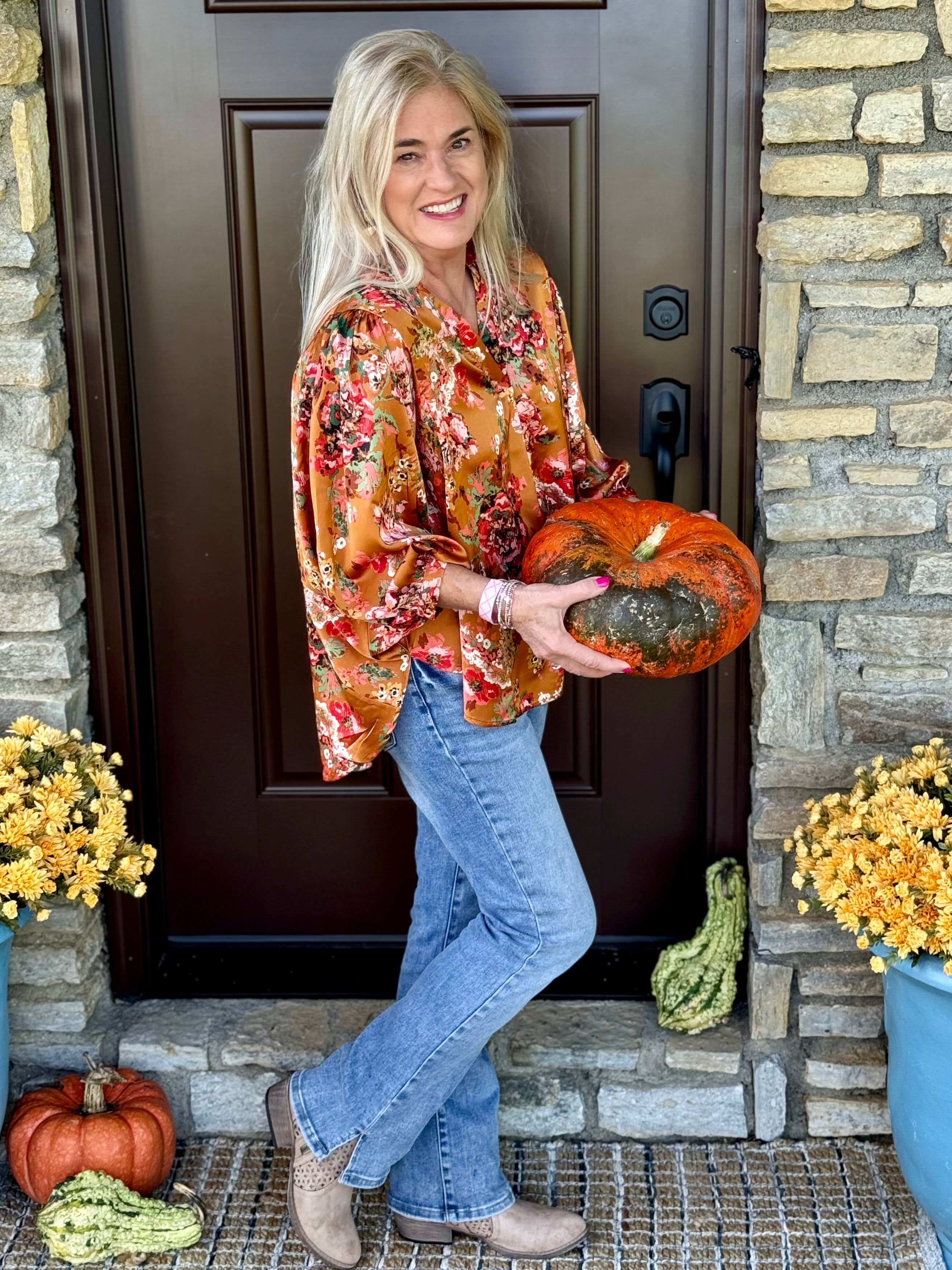 FINAL SALE - Autumn Colors Have Arrived Top-110 Long Sleeve Top-The Lovely Closet-The Lovely Closet, Women's Fashion Boutique in Alexandria, KY