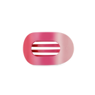 Flat Round Hair Clip | Small | Kiss & Tell-300 Headwear-TELETIES-The Lovely Closet, Women's Fashion Boutique in Alexandria, KY