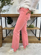 FINAL SALE - Sunset Pink Risen Jeans-210 Jeans-Risen-The Lovely Closet, Women's Fashion Boutique in Alexandria, KY