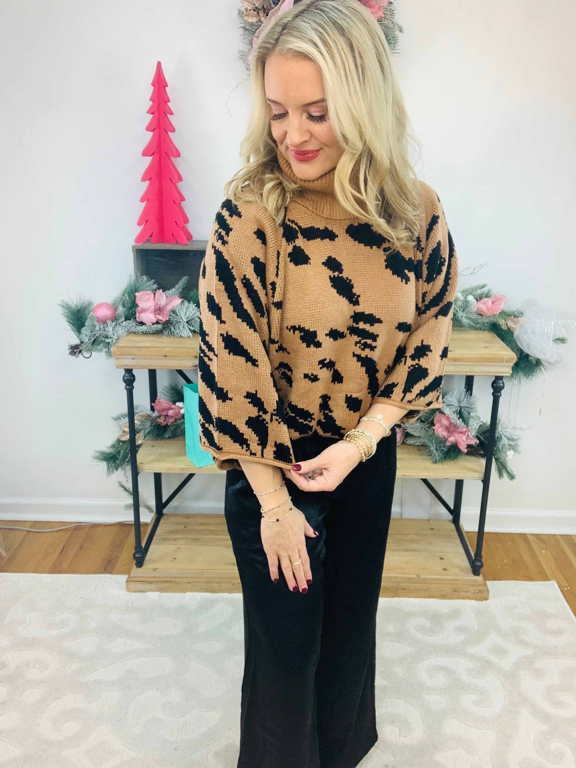 Leopard Luxe Sweater-140 Sweaters-The Lovely Closet-The Lovely Closet, Women's Fashion Boutique in Alexandria, KY