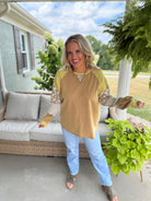 Harvest Wishes Pullover - Golden Olive-110 Long Sleeve Top-easel-The Lovely Closet, Women's Fashion Boutique in Alexandria, KY