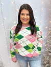 FINAL SALE Playful and Pink Sweater-Sweaters-The Lovely Closet-The Lovely Closet, Women's Fashion Boutique in Alexandria, KY