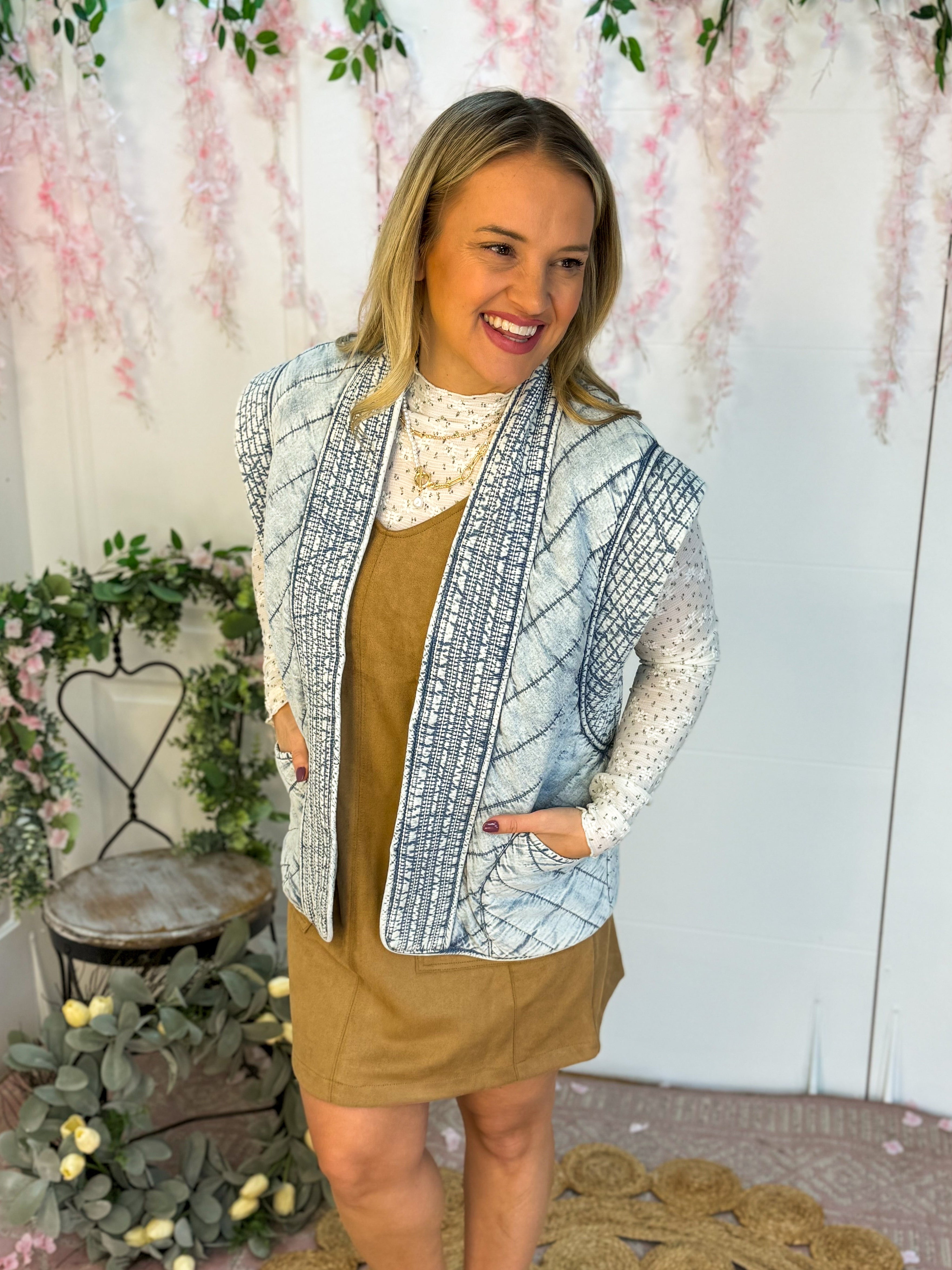 Faux Suede Jumper-180 Dresses-The Lovely Closet-The Lovely Closet, Women's Fashion Boutique in Alexandria, KY