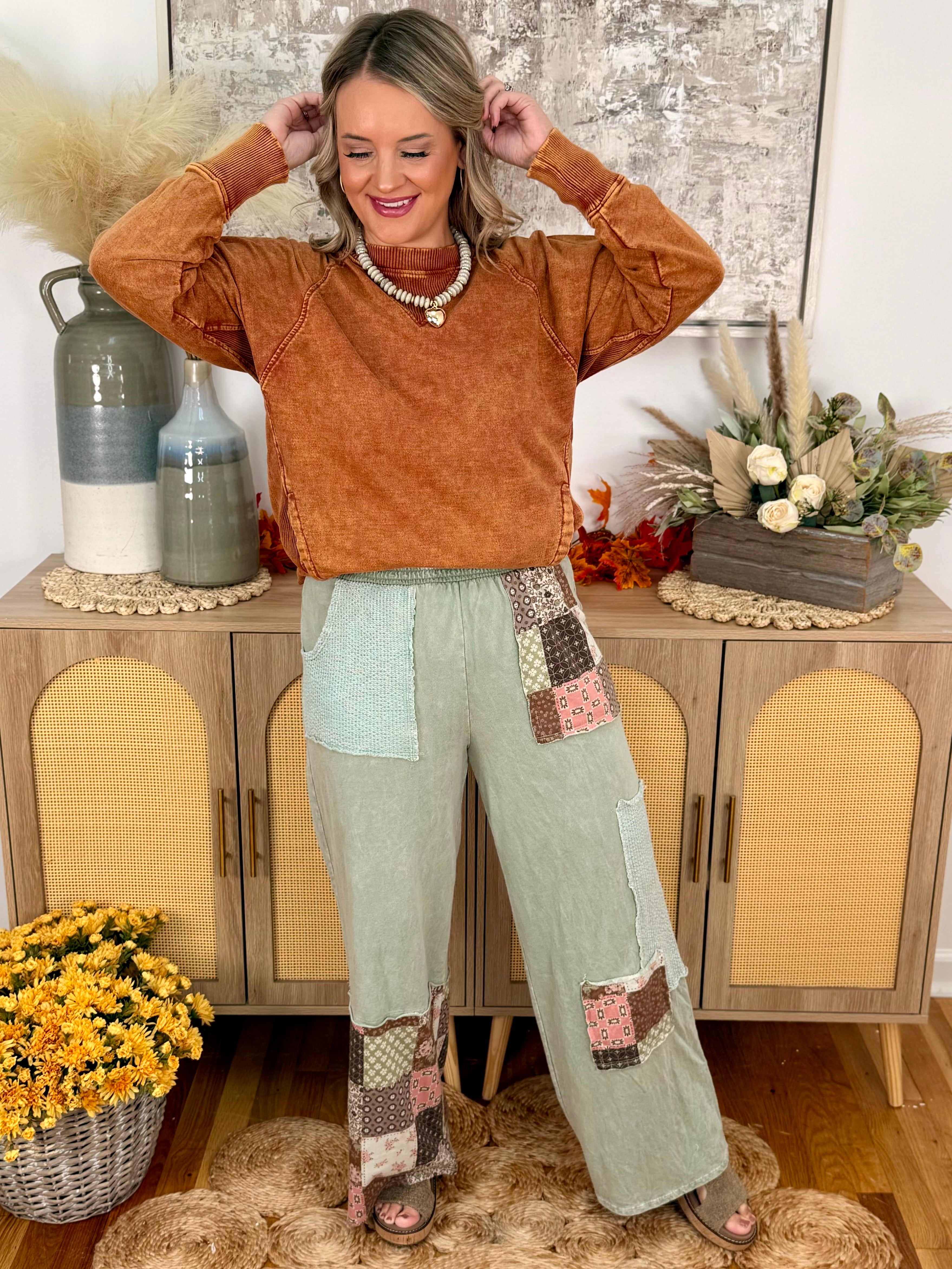 Run Around Acid Wash Pullover -150 Sweatshirts-The Lovely Closet-The Lovely Closet, Women's Fashion Boutique in Alexandria, KY