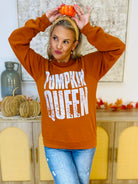 Pumpkin Queen Crewneck-130 Graphics-The Lovely Closet-The Lovely Closet, Women's Fashion Boutique in Alexandria, KY