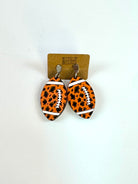 Game Day RoseHeart Football Earrings-250 Jewelry-RH-The Lovely Closet, Women's Fashion Boutique in Alexandria, KY