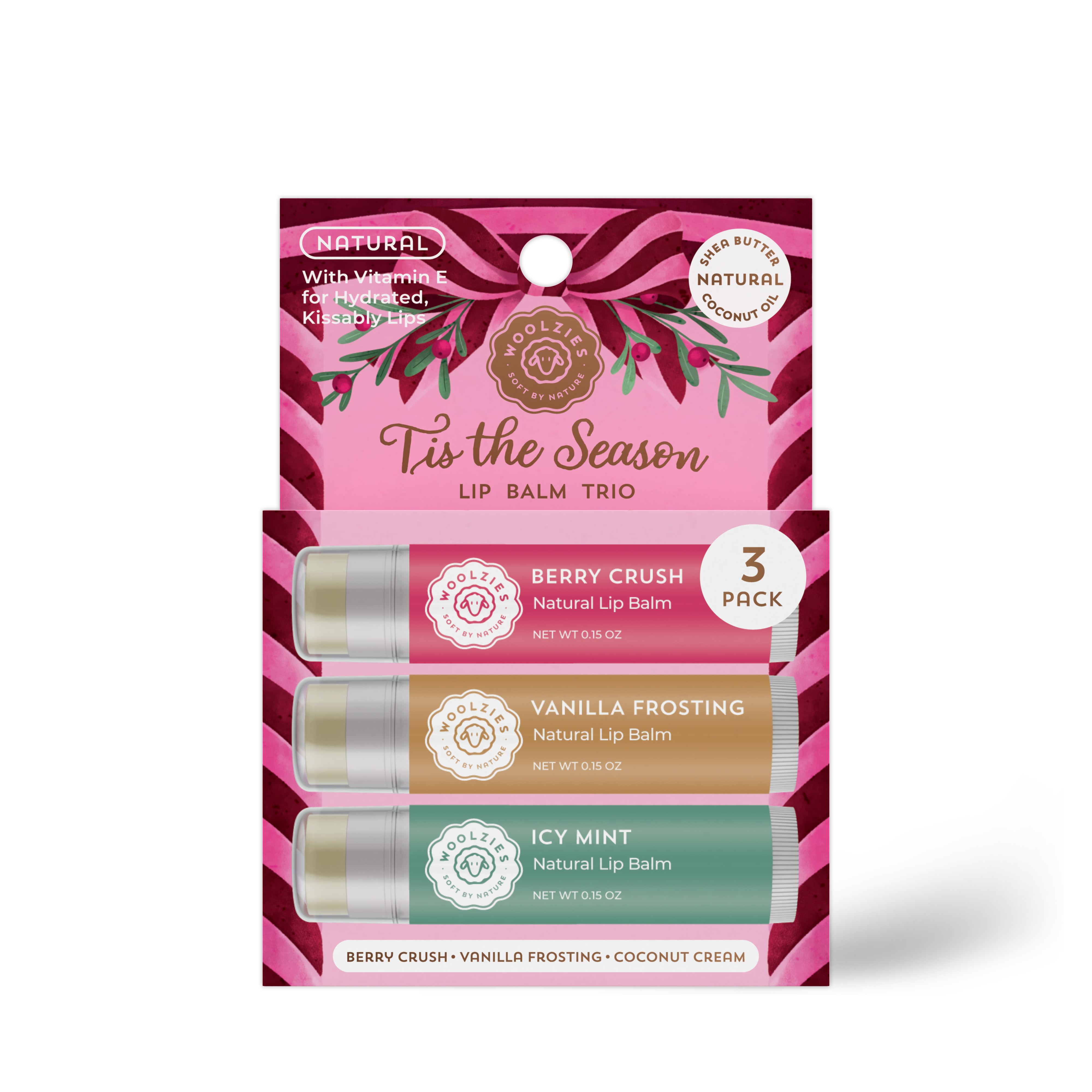 Tis the Season Holiday Lip Balm Trio-350 Holiday-Woolzies-The Lovely Closet, Women's Fashion Boutique in Alexandria, KY