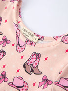 Western Print Short Sleeve Dress-360 Carolines Closet-Rylee Faith Designs-The Lovely Closet, Women's Fashion Boutique in Alexandria, KY